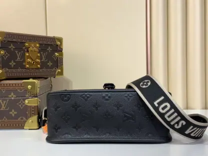  Louis Vuitton Diane Satchel Bag M46386 Black #3675 - Image 4