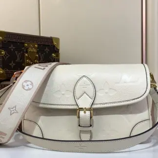 Replica Louis Vuitton Diane Satchel Bag M46388 Cream #3676