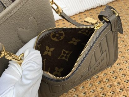 Louis Vuitton Reversible Neverfull Bandoulière Inside Out BB M12109 Dark Fango VIP quality #3614 - Image 13