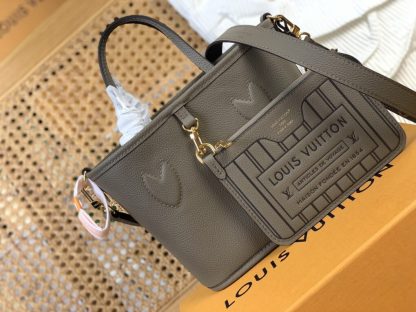  Louis Vuitton Reversible Neverfull Bandoulière Inside Out BB M12109 Dark Fango VIP quality #3614 - Image 15