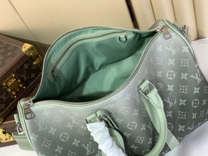 Louis Vuitton Keepall Bandoulière 45 Green Monogram M11718 #3612 - Image 3