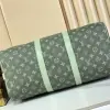  Louis Vuitton Keepall Bandoulière 45 Green Monogram M11718 #3612 - Image 4