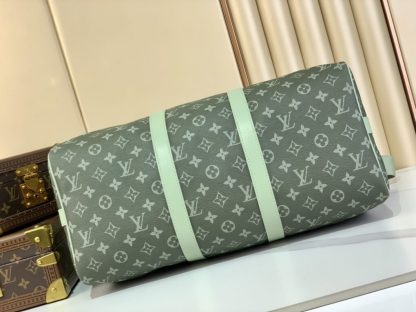  Louis Vuitton Keepall Bandoulière 45 Green Monogram M11718 #3612 - Image 4