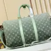  Louis Vuitton Keepall Bandoulière 45 Green Monogram M11718 #3612 - Image 8
