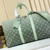  Louis Vuitton Keepall Bandoulière 45 Green Monogram M11718 #3612 - Image 10