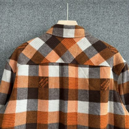  Louis Vuitton Button-Down Long-Sleeved Flannel Shirt 1AFXSJ #3604 - Image 2
