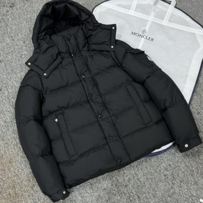  Moncler Women's MONCLER MAYA 70 SHORT DOWN JACKET BLACK 2024 #3750 - Image 2