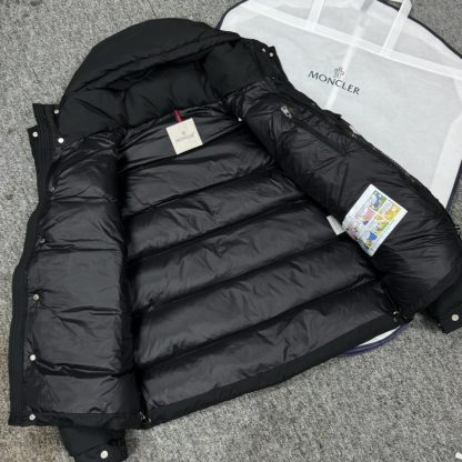  Moncler Women's MONCLER MAYA 70 SHORT DOWN JACKET BLACK 2024 #3750 - Image 3
