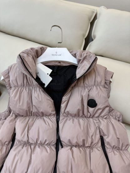  Moncler Women's APRIATE DOWN GILET LIGHT PINK 2024 #3743 - Image 5