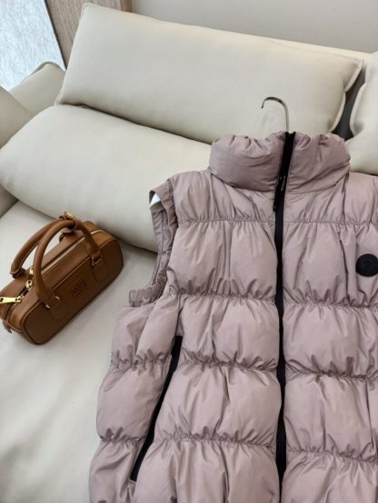  Moncler Women's APRIATE DOWN GILET LIGHT PINK 2024 #3743 - Image 4