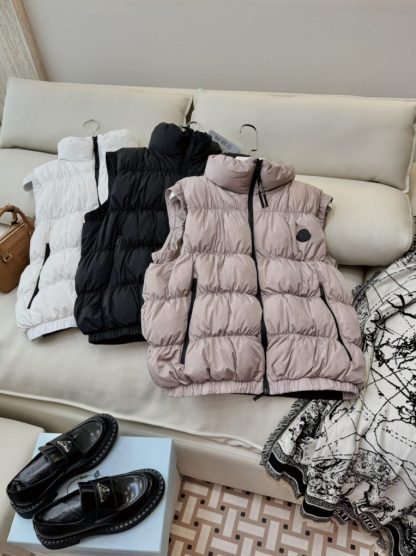  Moncler Women's APRIATE DOWN GILET LIGHT PINK 2024 #3743 - Image 9