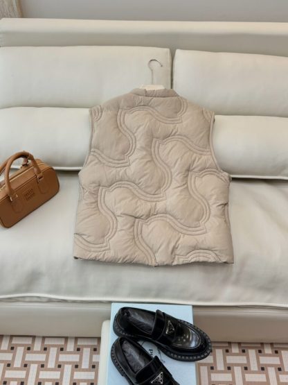  Moncler Women's DRUZY DOWN GILET Beige 2024 #3744 - Image 6
