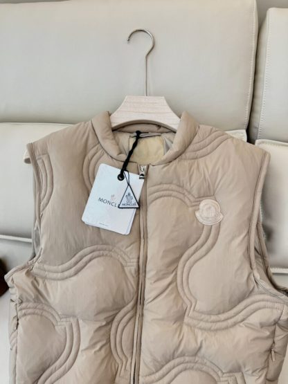  Moncler Women's DRUZY DOWN GILET Beige 2024 #3744 - Image 7