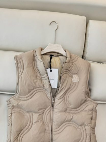  Moncler Women's DRUZY DOWN GILET Beige 2024 #3744 - Image 8