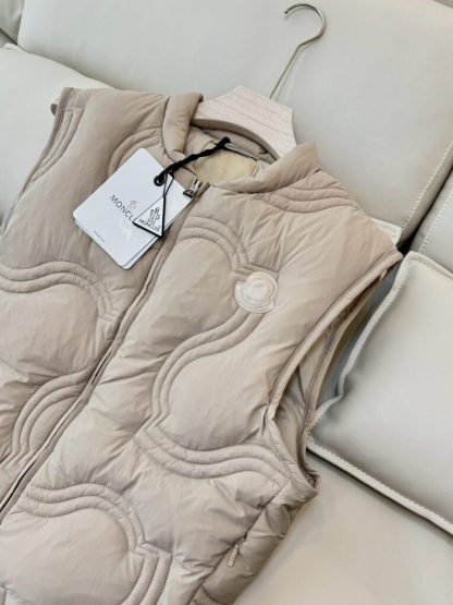  Moncler Women's DRUZY DOWN GILET Beige 2024 #3744 - Image 9