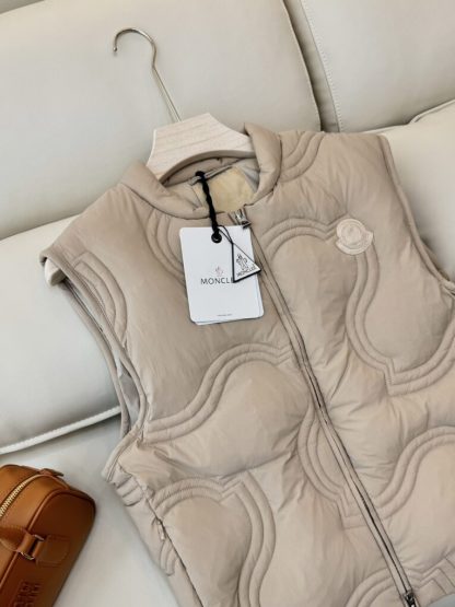  Moncler Women's DRUZY DOWN GILET Beige 2024 #3744 - Image 3