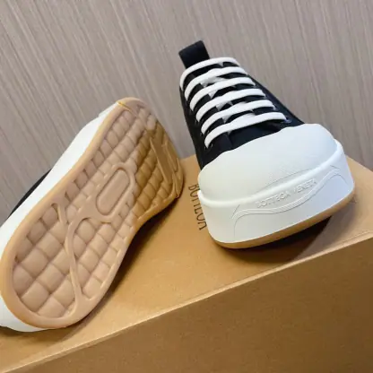 Bottega Veneta Vulcan Platform Sneaker Women's Canvas lace-up platform sneaker #3695 - Image 6