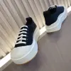  Bottega Veneta Vulcan Platform Sneaker Women's Canvas lace-up platform sneaker #3695 - Image 4