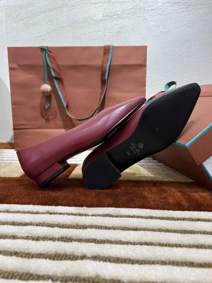 Loro Piana 2024 Rebecca Ballerinas Calfskin Women's Loafer Camu Fruit Highend Quality #3624 - Image 9
