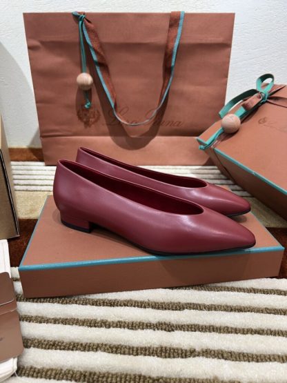 Loro Piana 2024 Rebecca Ballerinas Calfskin Women's Loafer Camu Fruit Highend Quality #3624 - Image 6