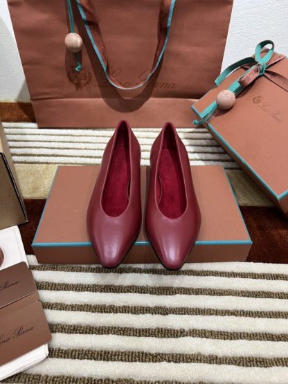 Loro Piana 2024 Rebecca Ballerinas Calfskin Women's Loafer Camu Fruit Highend Quality #3624 - Image 2