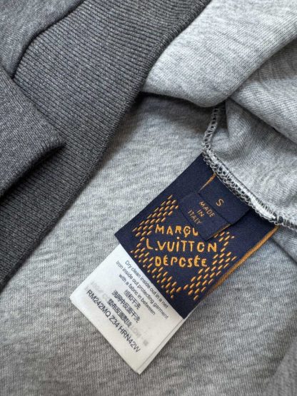  Louis Vuitton Men's Embroidered Cotton Sweatshirt Dark Grey 1AFVIS #3609 - Image 6