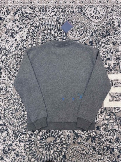  Louis Vuitton Men's Embroidered Cotton Sweatshirt Dark Grey 1AFVIS #3609 - Image 9