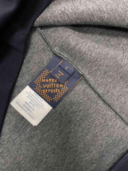  Louis Vuitton Men's Embroidered Cotton Sweatshirt Midnight Blue 1AFVBC #3608 - Image 7
