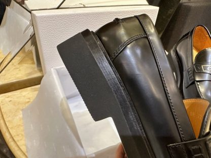  Dior Boy Platform Loafer Women's Shoes Real Leather Shoes #3718 - Image 3