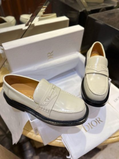  Dior Boy Platform Loafer Women's Shoes Real Leather Shoes #3719 - Image 13