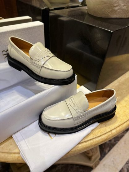  Dior Boy Platform Loafer Women's Shoes Real Leather Shoes #3719 - Image 14