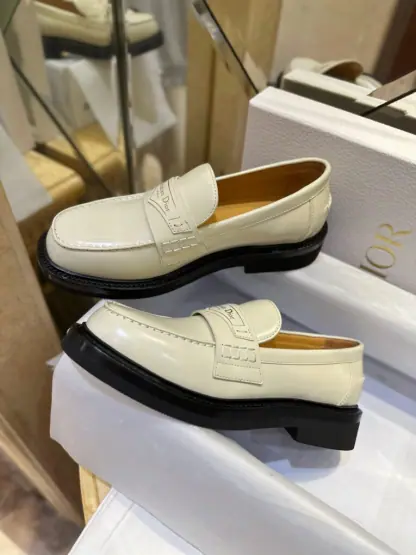  Dior Boy Platform Loafer Women's Shoes Real Leather Shoes #3719 - Image 15