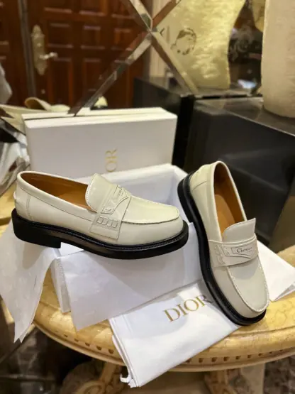  Dior Boy Platform Loafer Women's Shoes Real Leather Shoes #3719 - Image 16