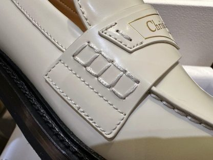  Dior Boy Platform Loafer Women's Shoes Real Leather Shoes #3719 - Image 3
