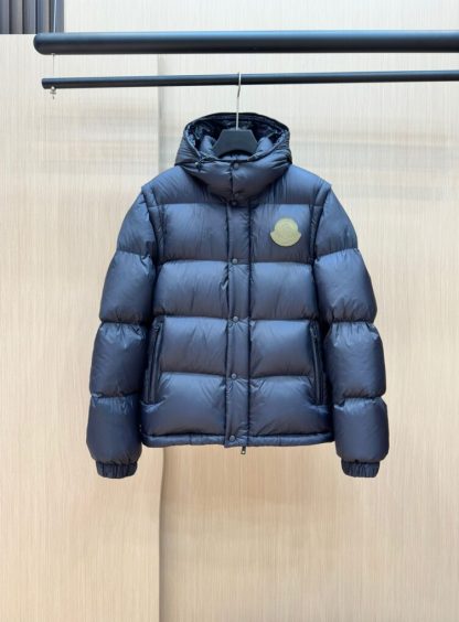  Moncler Men's CYCLONE 2-IN-1 DOWN JACKET DARK BLUE 2024 #3748 - Image 4