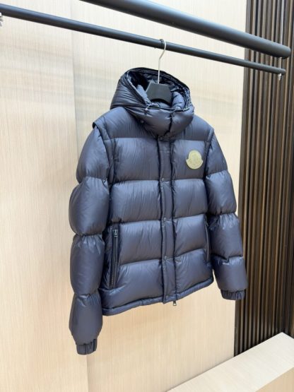  Moncler Men's CYCLONE 2-IN-1 DOWN JACKET DARK BLUE 2024 #3748 - Image 6
