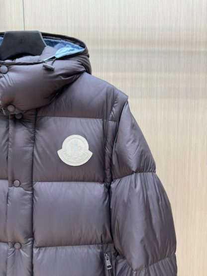  Moncler Men's CYCLONE 2-IN-1 DOWN JACKET DARK BROWN 2024 #3747 - Image 2