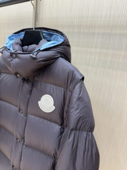  Moncler Men's CYCLONE 2-IN-1 DOWN JACKET DARK BROWN 2024 #3747 - Image 3