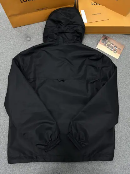  Louis Vuitton Monogram Reversible Nylon Windbreaker 1AF615 Jacket #3597 - Image 2