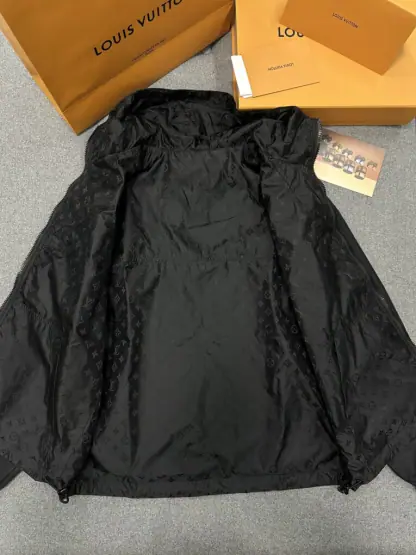  Louis Vuitton Monogram Reversible Nylon Windbreaker 1AF615 Jacket #3597 - Image 3