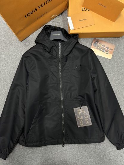  Louis Vuitton Monogram Reversible Nylon Windbreaker 1AF615 Jacket #3597 - Image 6