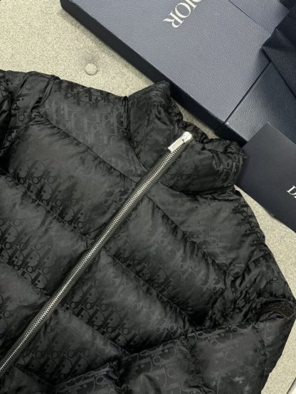  Dior Oblique Down Jacket Black Technical Jacquard For Men #3603 - Image 2