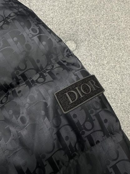  Dior Oblique Down Jacket Black Technical Jacquard For Men #3603 - Image 11