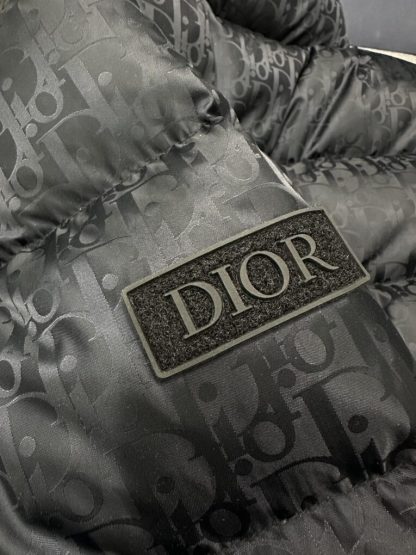  Dior Oblique Down Jacket Black Technical Jacquard For Men #3603 - Image 13