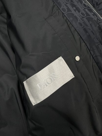  Dior Oblique Down Jacket Black Technical Jacquard For Men #3603 - Image 17