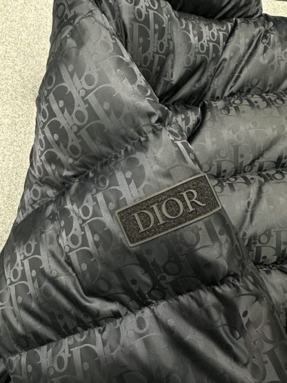  Dior Oblique Down Jacket Black Technical Jacquard For Men #3603 - Image 18