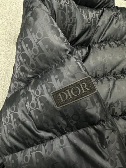  Dior Oblique Down Jacket Black Technical Jacquard For Men #3603 - Image 18