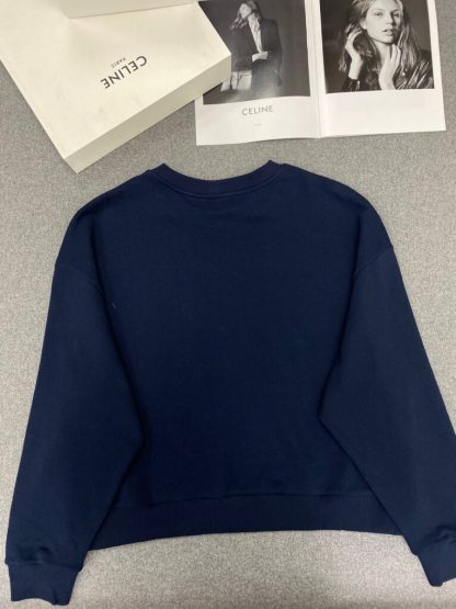  Women's Oversized Celine Sweatshirt in Cotton Fleece #3600 - Image 2