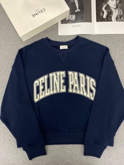 Replica Women's Oversized Celine Sweatshirt in Cotton Fleece #3600