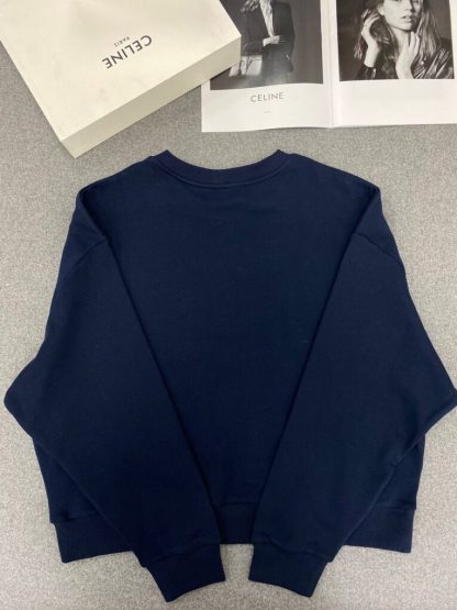  Women's Oversized Celine Sweatshirt in Cotton Fleece #3600 - Image 7